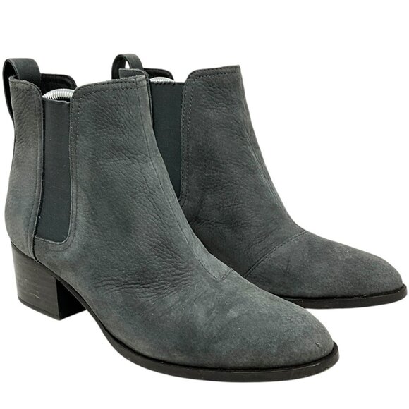 Rag & Bone Walker Chelsea Ankle Boot - Asphalt Grey Suede Leather EUR Size 40 - Picture 1 of 14